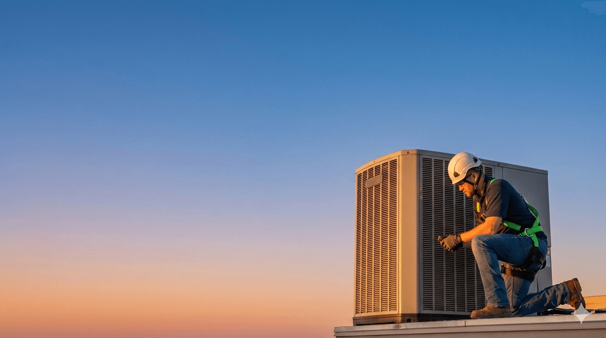 Reliant Plumbing technician fixing a kitchen sink in an Austin home